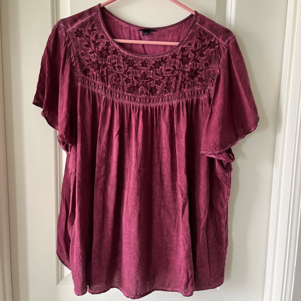Short sleeve blouse